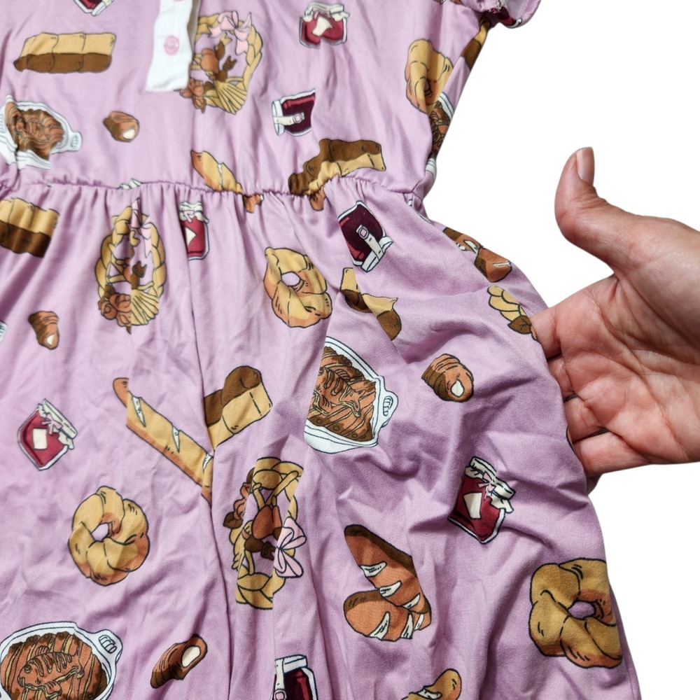 Kiki's Delivery Service Size Medium Sweets Dress Pink Peter Pan Collar Ghibli - Picture 8 of 11